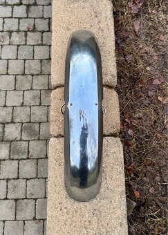 Jawa 350 634 638 - přední blatník chrom - 7