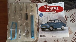 Skládačka Dodge charger Ford mustang Škoda 100 1:8 - 7