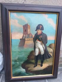 Napoleon Bonaparte star.olej na plechu.. - 7