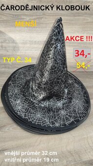 Čarodějnické klobouky - MENŠÍ - SLEVY - 7