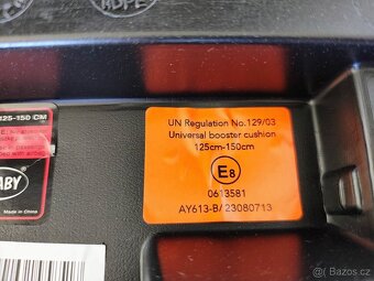 Autosedačka - podsedák ISOFIX 125-150cm - 7