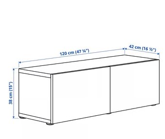 IKEA BESTÅ – bílý TV - 7