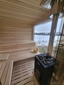 Exterierová fínska sauna s odpočivarňou - 7