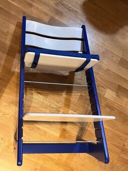 Modro-bílá rostoucí židle Jitro včetně podsedáku - 7