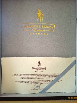 Karpatské Brandy Exclusive 40% 0,7l Nové dřevěný box - 7