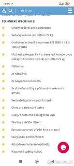 Sportovní kočárek pro dvojčata/ sourozence - 7