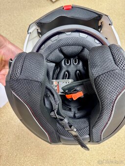 Vyklápěcí přilba LS2 Strobe II bílá lesklá, dámská M, záruka - 7