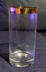 Sada skleniček se zlatým proužkem 2 velikosti - 7