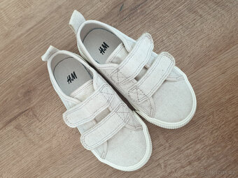 Plátěné tenisky na suchý zip - 7