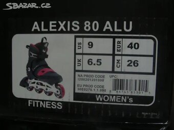 Kolečkové in-line brusle K2 ALEXIS 80 ALU. Nové - 7
