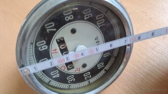 Tachometr PAL do 100/m.p.h., chromovaný rámeček - 7