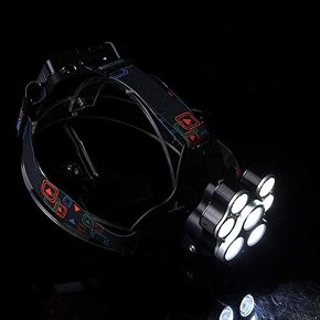 Svítilna čelovka se 7 LED a extra vysokým výkonem - 7