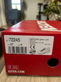 Pracovní boty ELTEN impulsive grey low - 7