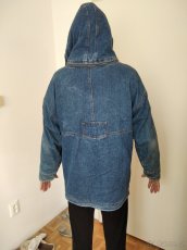 Riflová bunda s kapucí - 7