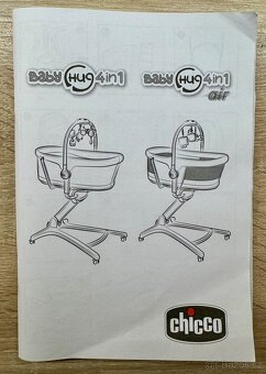 Kolébka, postýlka a židlička v jednom Baby Chicco Hug - 7