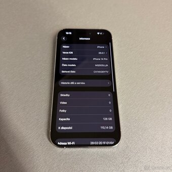 iPhone 14 Pro 128GB silver, pěkný stav, 12 měsíců záruka - 7