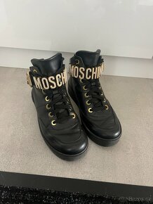 Černé kotníkové tenisky Moshino - 7