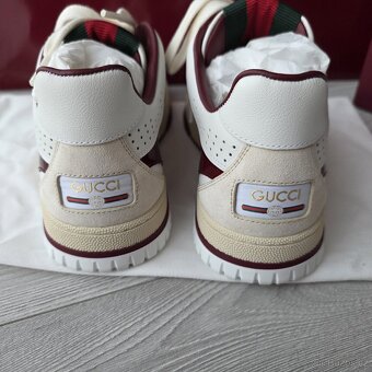 Gucci re-web white red trainers - 7