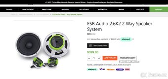 2 SADY ESB AUDIO KOMPONENTNÝCH REPRO DO AUTA - 7