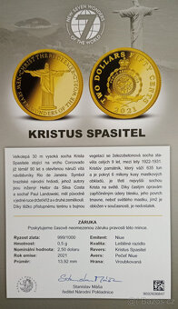 Pamětní medaile – Kristus Spasitel (Niue 2021) – zlato - 7