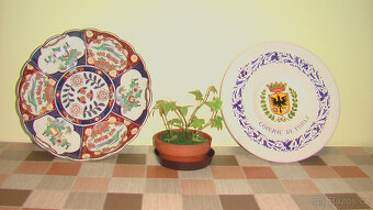 JAPONSKÝ KERAMICKÝ a HERALDICKÝ TALÍŘ - 7