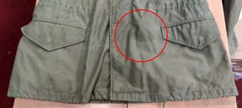 Bunda M65 použitá s nášivkami, vel.M/R - 7