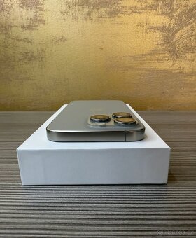 Apple iPhone 15 Pro 128GB Natural TOP stav, baterie 100% - 7