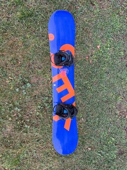 Snowboard, 149 cm, vázání, po servisu - 7