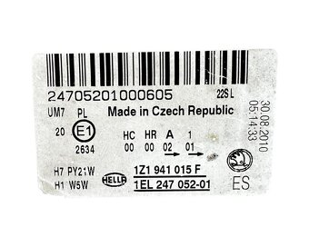 Levý přední halogen 1Z1941015F Škoda Octavia 2 FL r.v. 2011 - 7