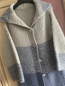 Damsky dlouhý Pletený kabát - 7