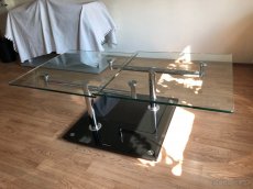 Designový konferenční skleněný stolek - 7