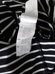 Maxi černé pruhované šaty - 7