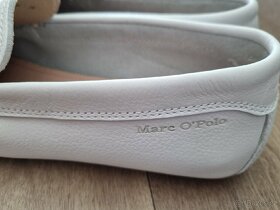 Dámské kožené mokasíny Marc O'Polo, bílé, vel. 39 - 7
