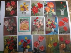 Pohledy-pohlednice různé,velikonoční,kytky,dětské - 7