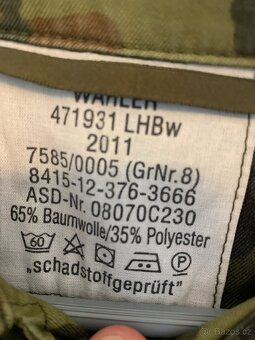 Kompletní set Bundeswehr Flecktarn vojenského oblečení - 7