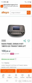 FORD TRANSIT FIESTA DISPLEJ AUTORADIO - 7