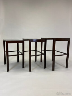 Unikátní hnízdové stolky Halabala - renovace, šelak - 7