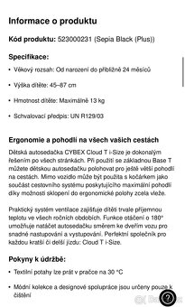Dětská autosedačka Cloud T i-Size - 7
