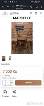 Masivní stůl se židlemi - 7