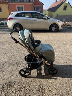 Kočárek Camarelo Belagio Mint 2v1 + autosedačka Cybex - 7
