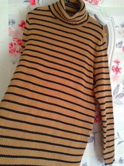 Krásný delší rolákový svetr 46/50 - 7