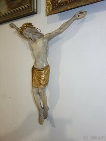 Kristus dřevěný polychromovaný - 7