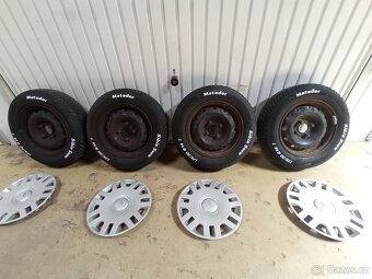 Plechové disky R14 Citroen se zimními pneu R14  175/70 - 7