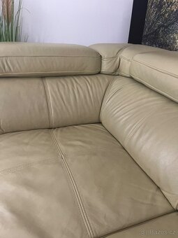 Prodám Sedací soupravu do U v právě kůži - 7