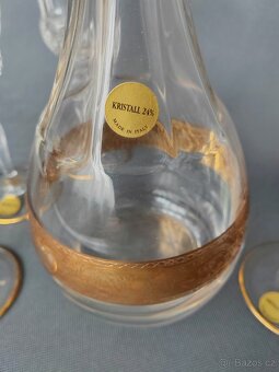 Křišťálové sklenice a karafiát na sekt a šampaňské od CreArt - 7