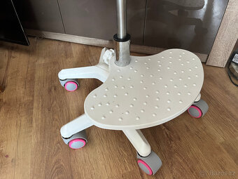 Kolečková židle růžová - TOP nová - 7