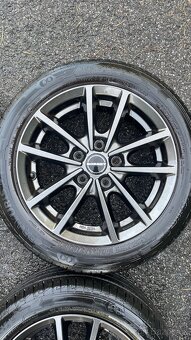 Prodám alu kola Borbet 15” s pneu Barum Bravuris - 7