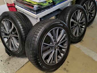 ALU kola Toyota Avensis 5x114,3 R17, Originál, pneu 6mm+TPMS - 7