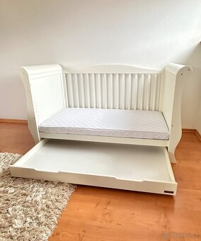 Luxusní bílá postýlka/postel Charnwood - masiv - 7
