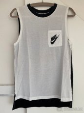 Nike Signal Muscle tílko bílo-černé, vel. XS - 7